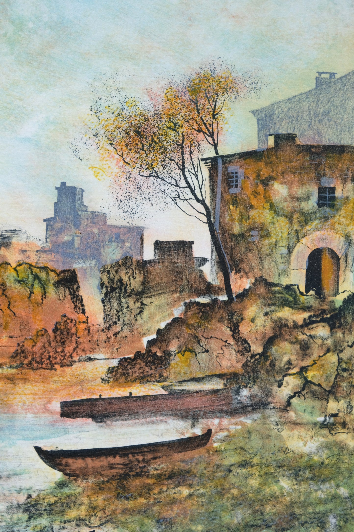 Antonio RIVERA : Le vieux phare - Lithographie originale signée