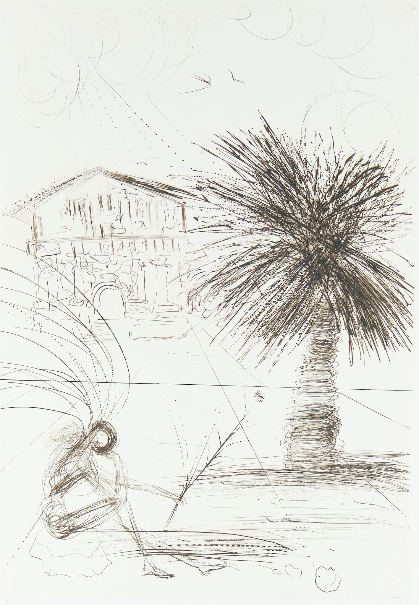 Salvador DALI : Mission Dolores - Gravure originale signée