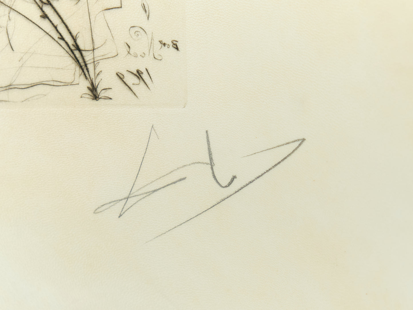 Salvador DALI : L'Ange - Gravure originale signée