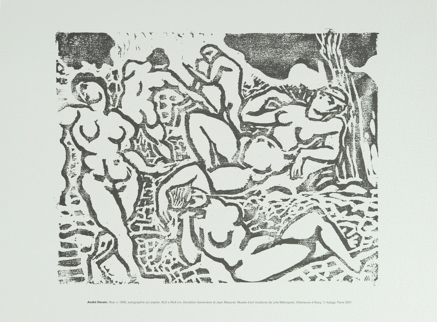 André DERAIN : Nus - Xylographie