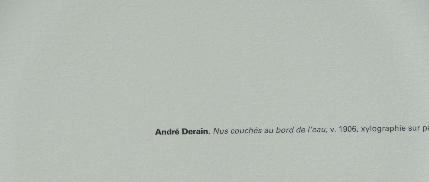 André DERAIN : Nus couchés au bord de l'eau - Xylographie