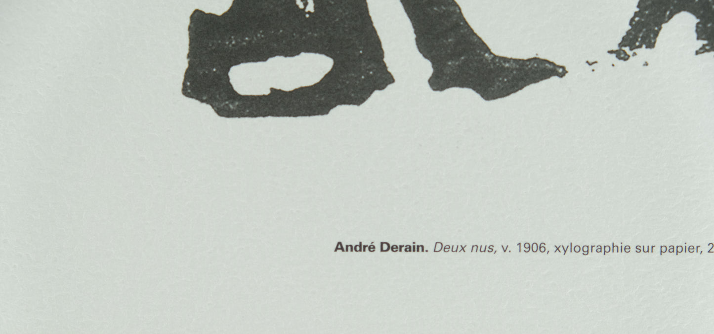 André DERAIN : Deux nus - Xylographie