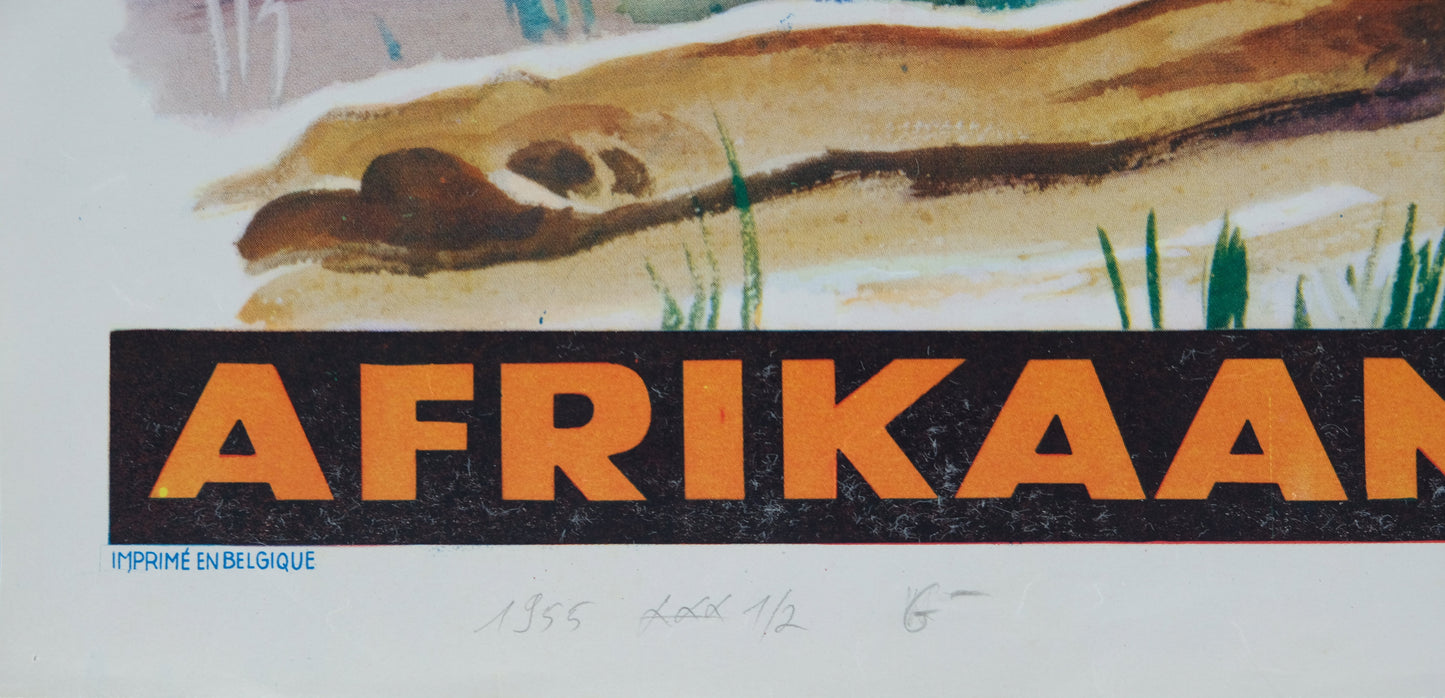 Walt DISNEY : Lion d'Afrique - Affiche originale en couleurs