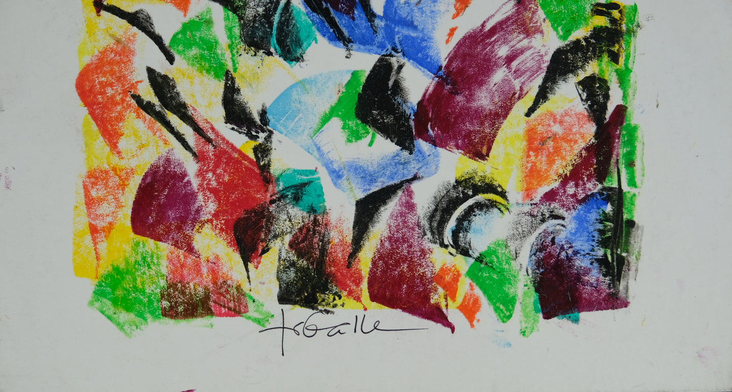 Françoise GALLE - Coucher d'ombres - Pastel signé