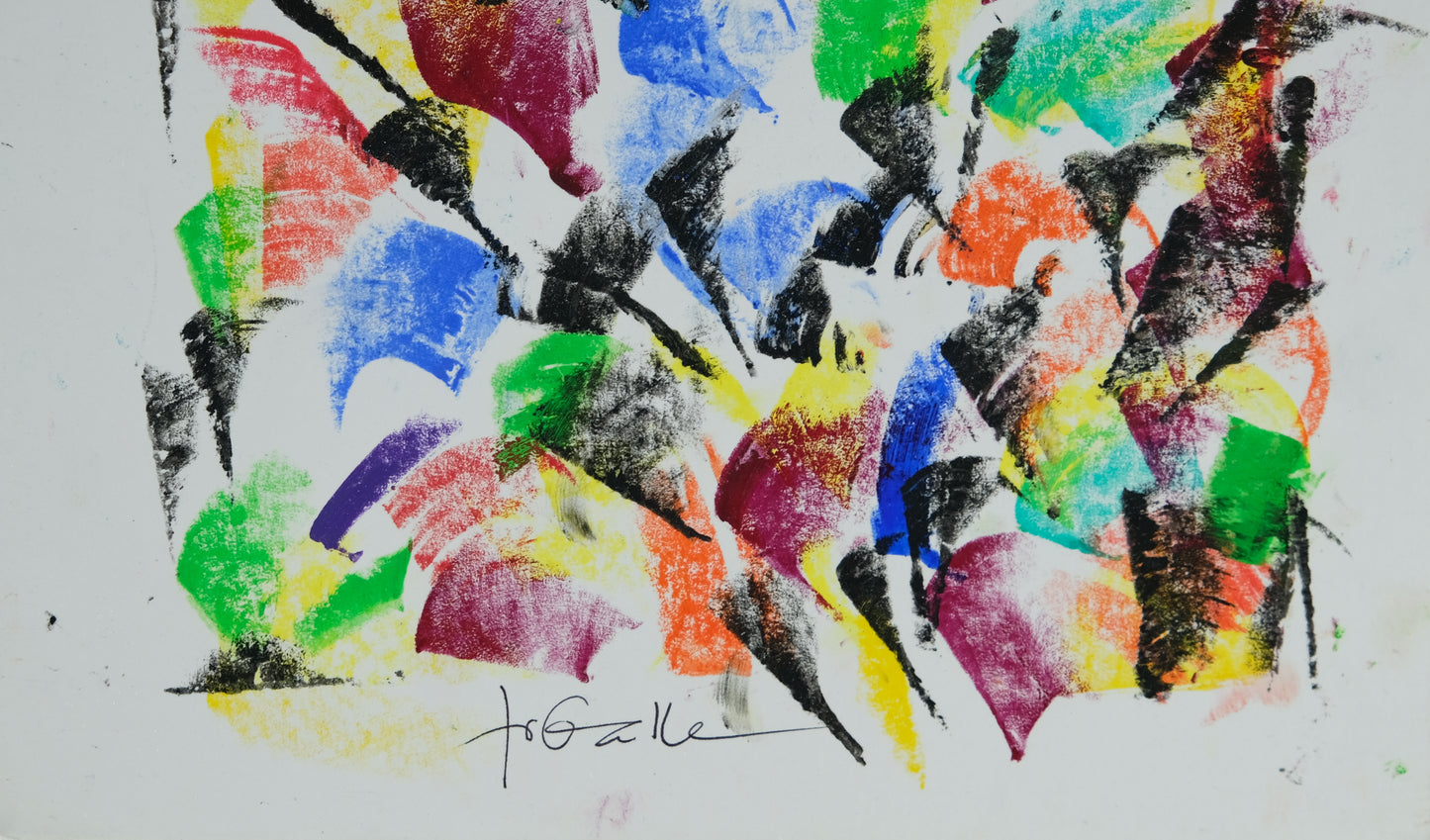 Françoise GALLE - Souffle nocturne I - Pastel signé