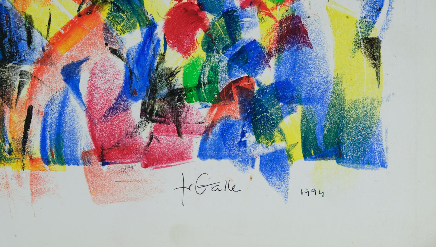 Françoise GALLE - L'orage - Pastel signé