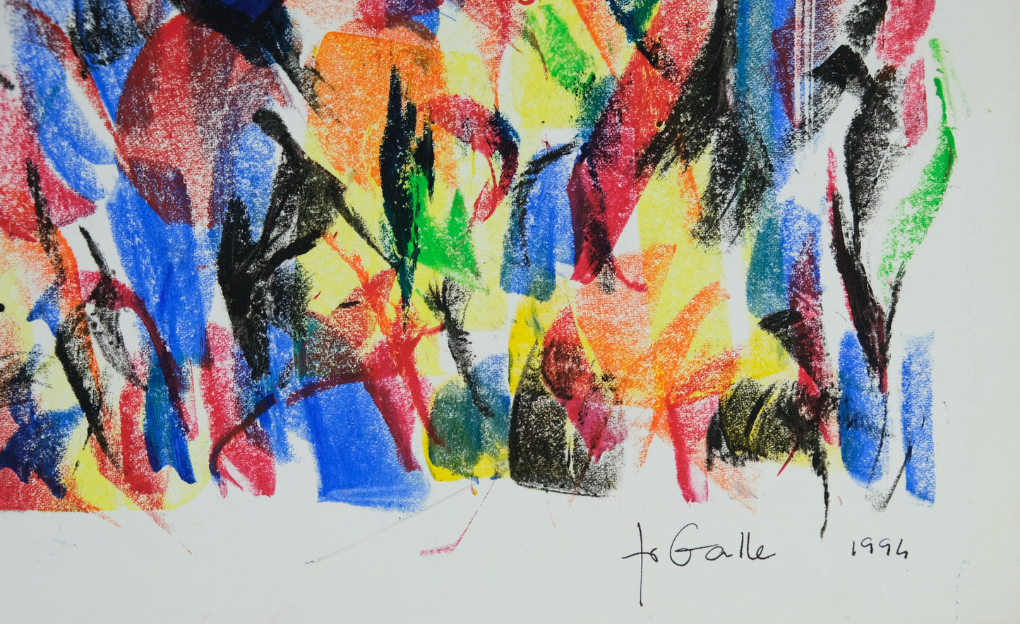 Françoise GALLE - Après l'obscurité vient la lumière - Pastel signé