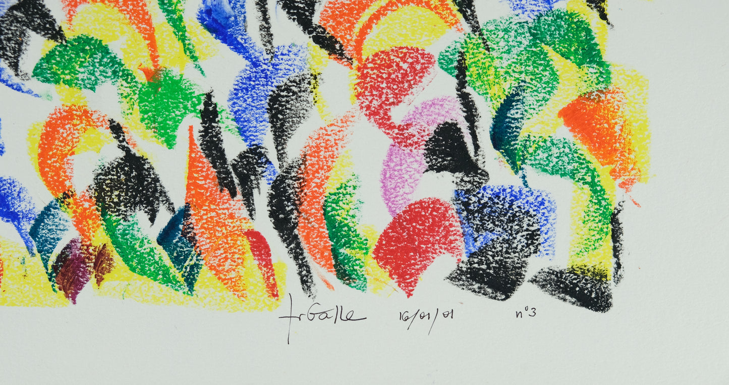 Françoise GALLE - Brume solaire - Pastel signé