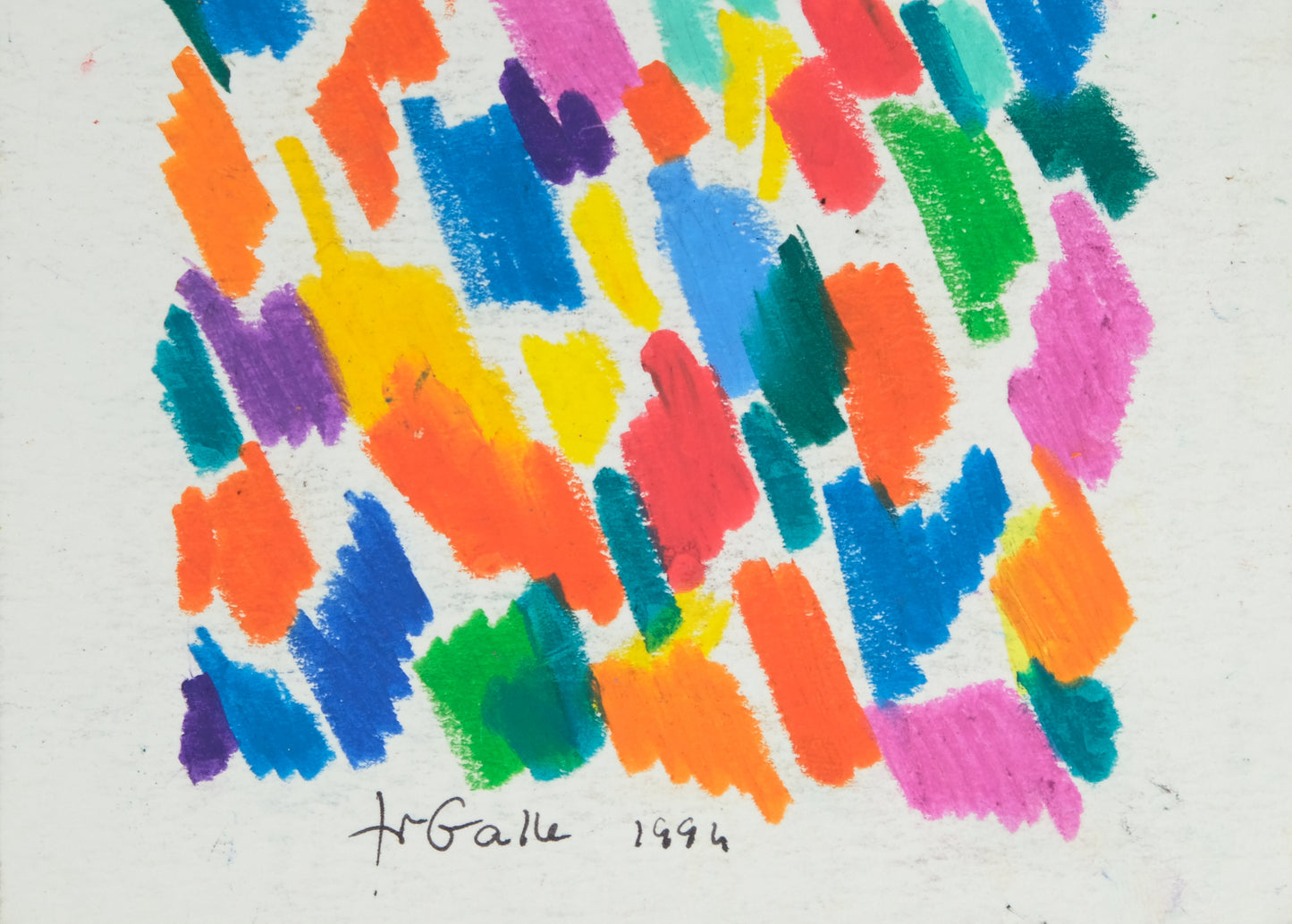 Françoise GALLE : Pixel poétique - Pastel signé