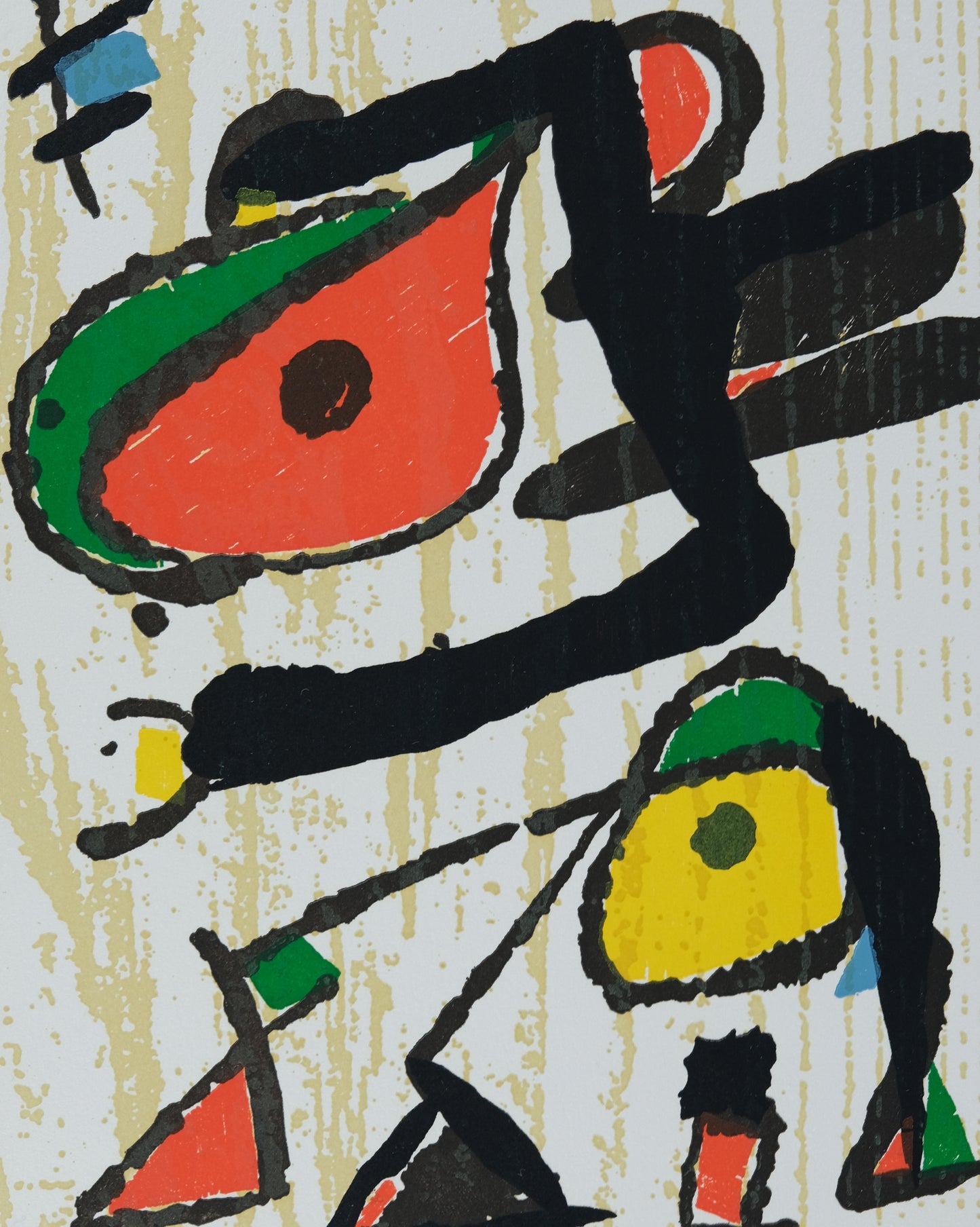 Joan MIRO : Personnage surréaliste - Gravure originale en couleurs