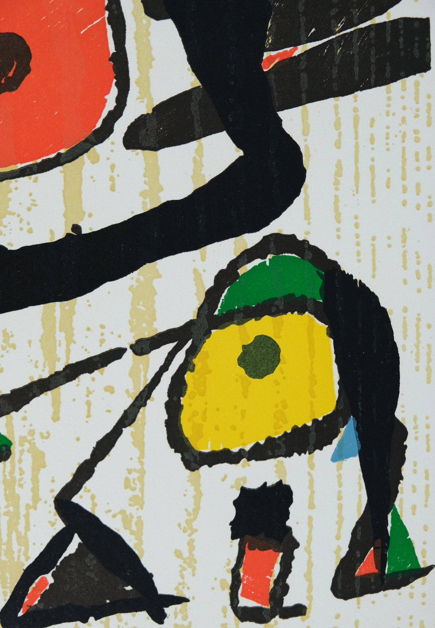 Joan MIRO : Personnage surréaliste - Gravure originale en couleurs