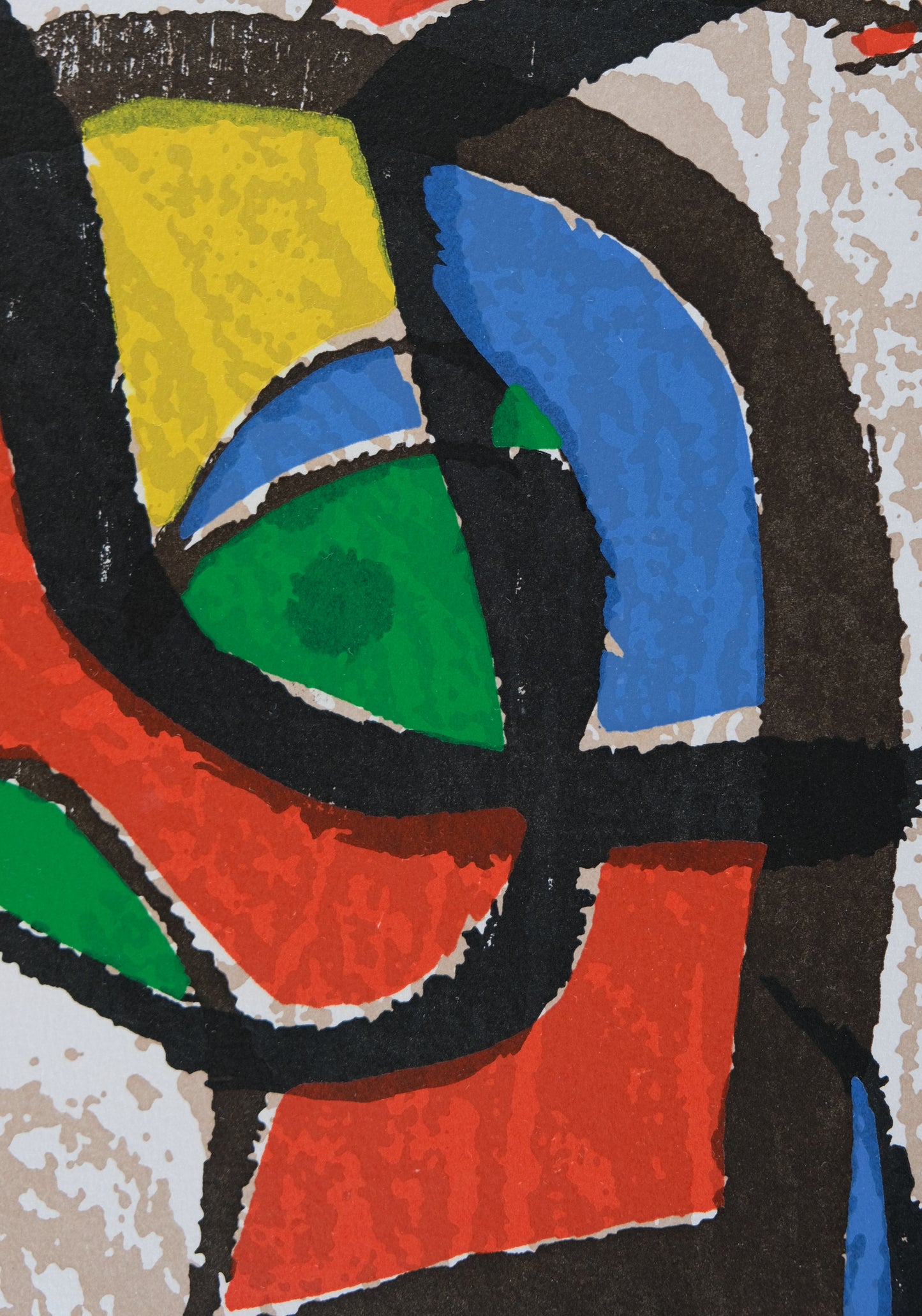 Joan MIRO : Femme et oiseau - Gravure originale en couleurs