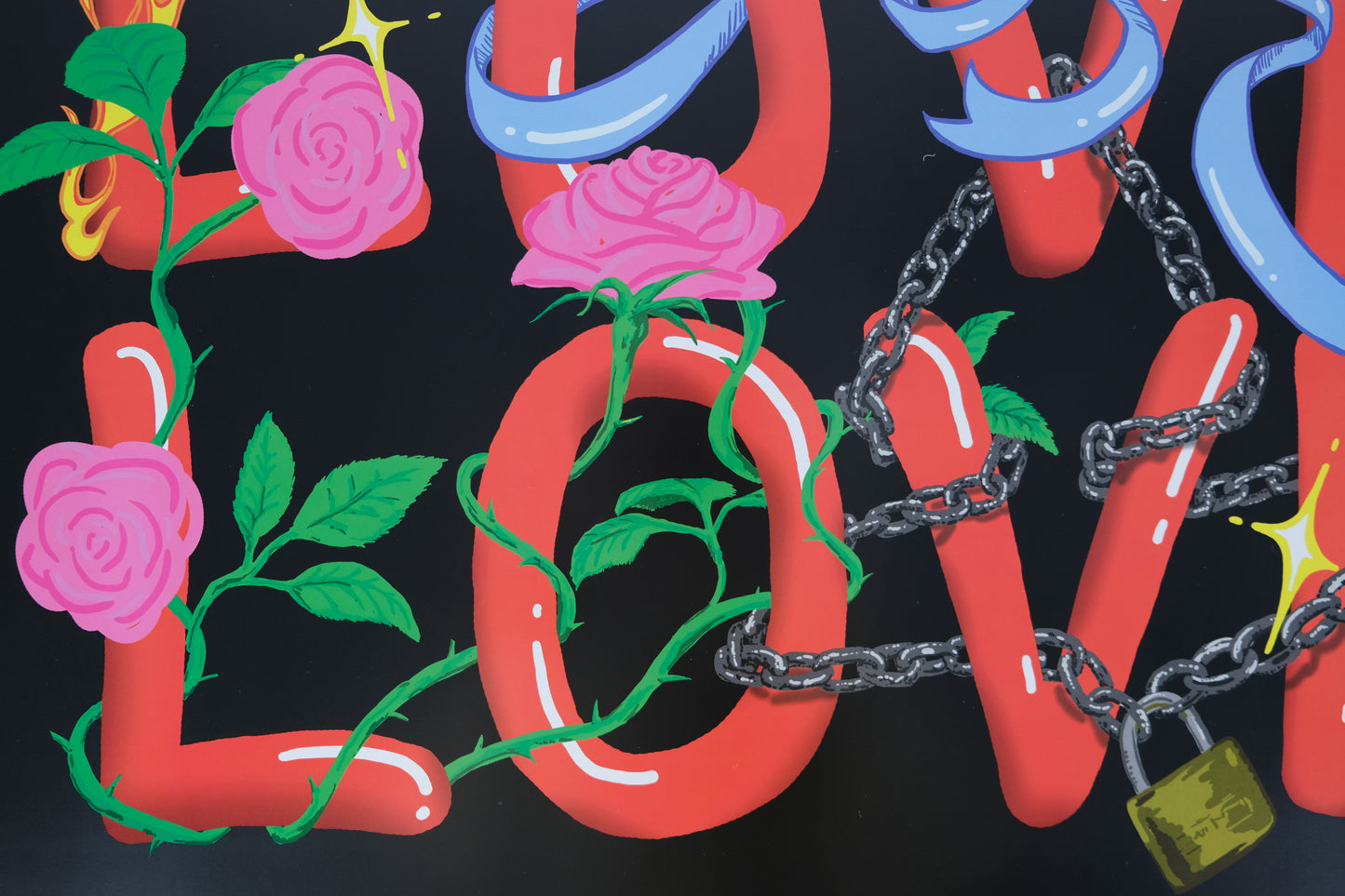 Dan COLEN : Lover, Lover, Lover - Affiche originale