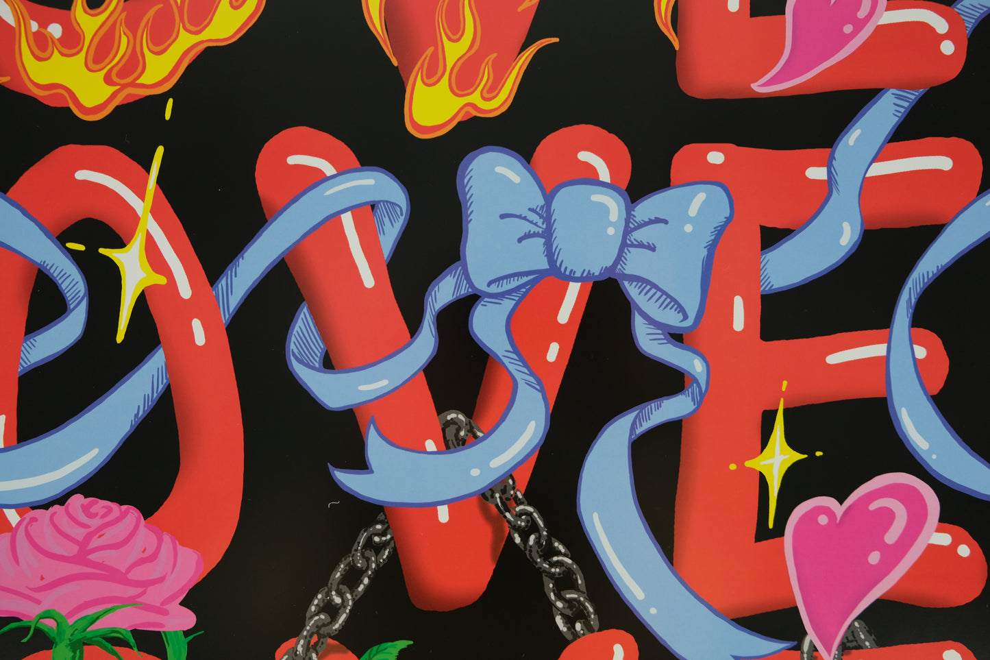 Dan COLEN : Lover, Lover, Lover - Affiche originale