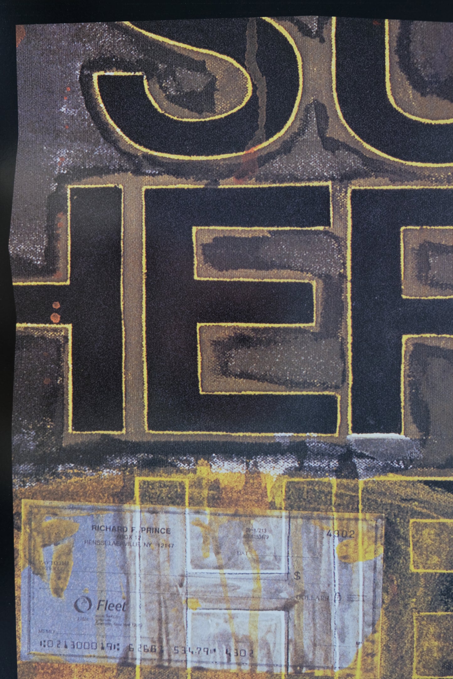 Richard PRINCE : Check paintings - Affiche originale