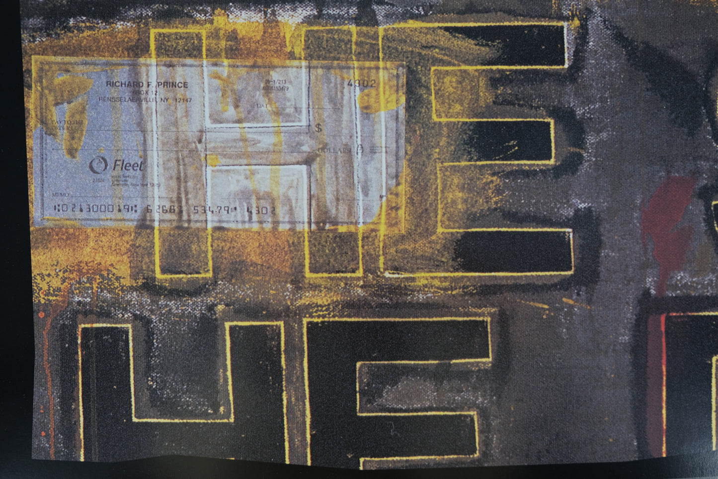 Richard PRINCE : Check paintings - Affiche originale