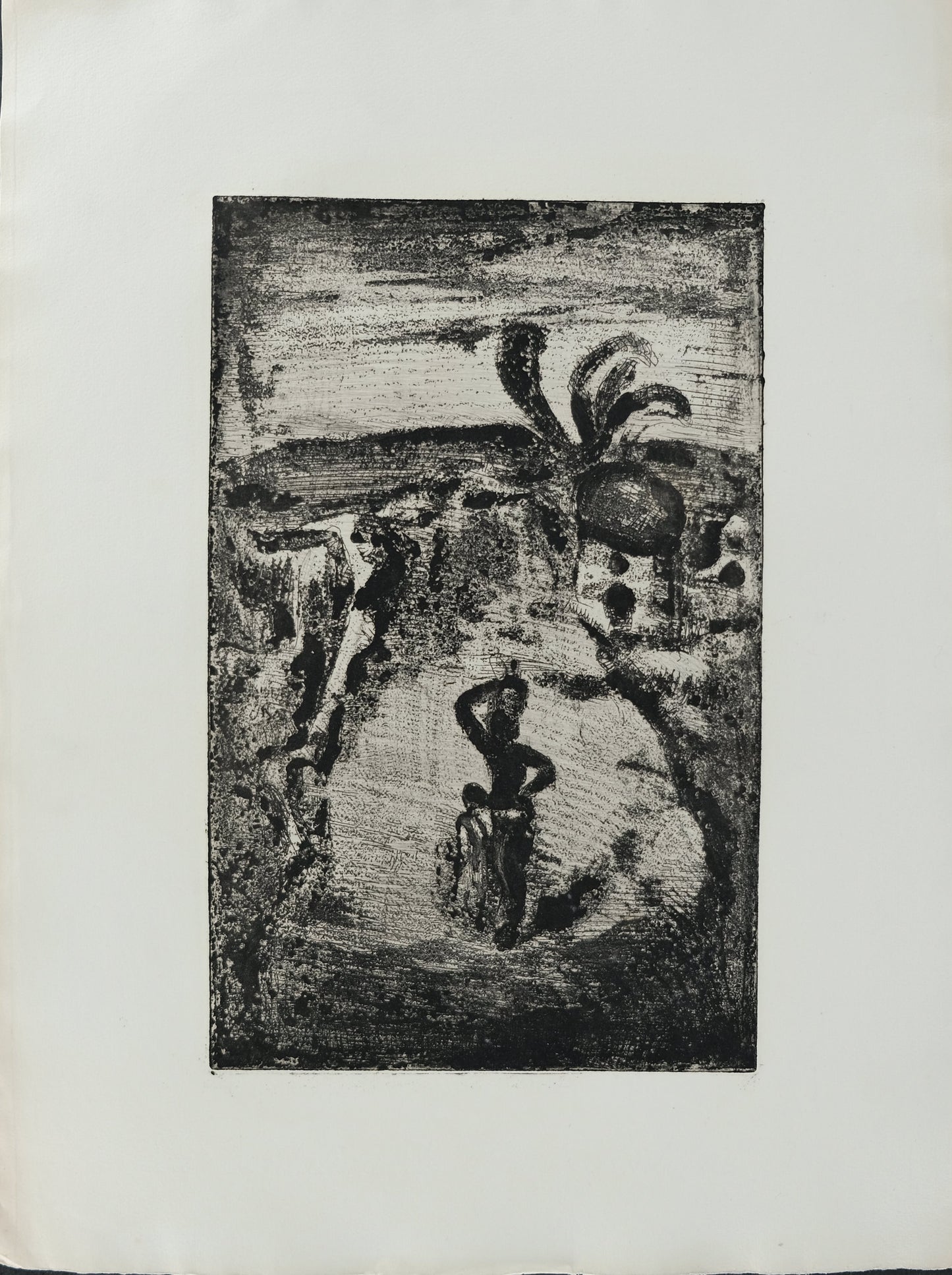Georges ROUAULT : La cueillette de fruits - Gravure originale signée