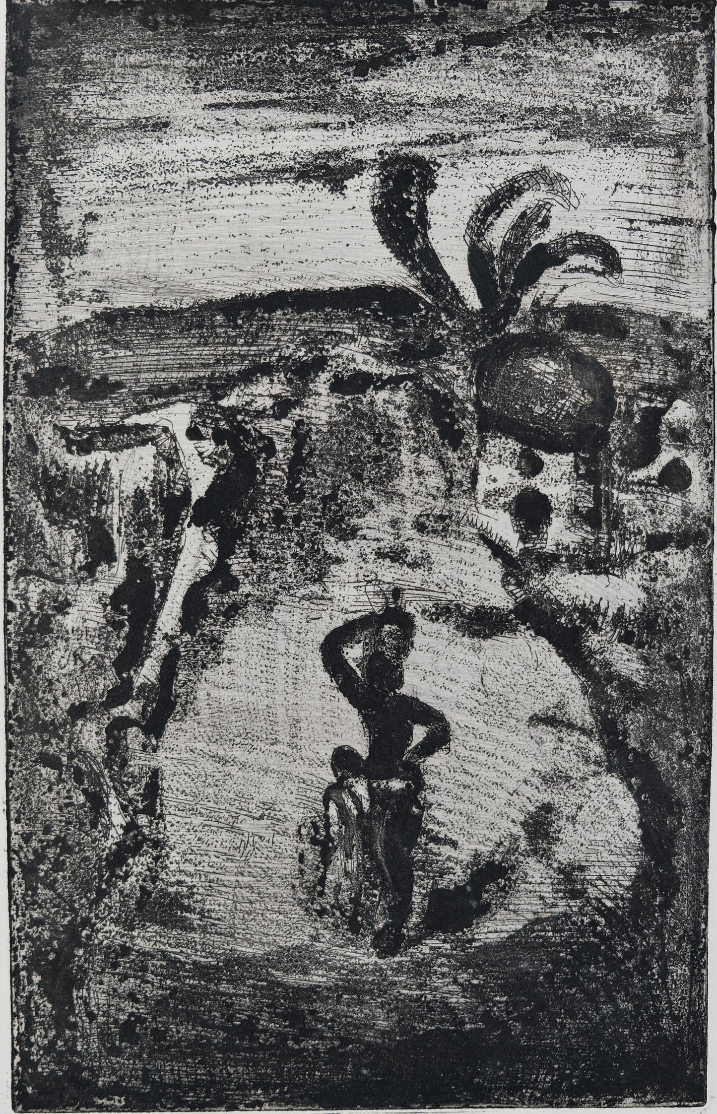 Georges ROUAULT : La cueillette de fruits - Gravure originale signée