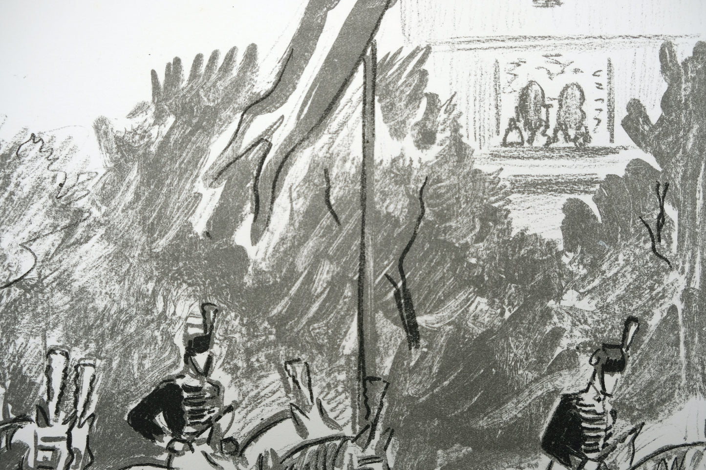 Yves BRAYER : Le carrosse du couronnement - Lithographie originale signée