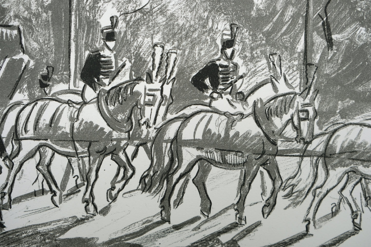 Yves BRAYER : Le carrosse du couronnement - Lithographie originale signée