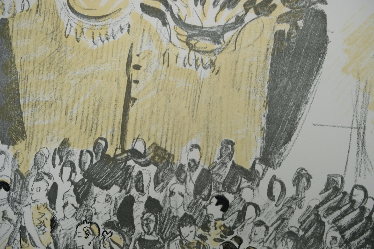 Yves BRAYER : Le cortège de l'Impératrice - Lithographie originale signée