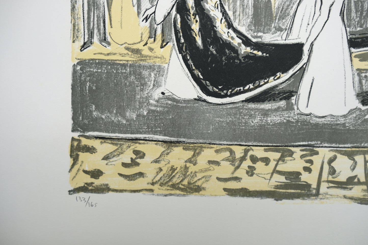 Yves BRAYER : Le cortège de l'Impératrice - Lithographie originale signée