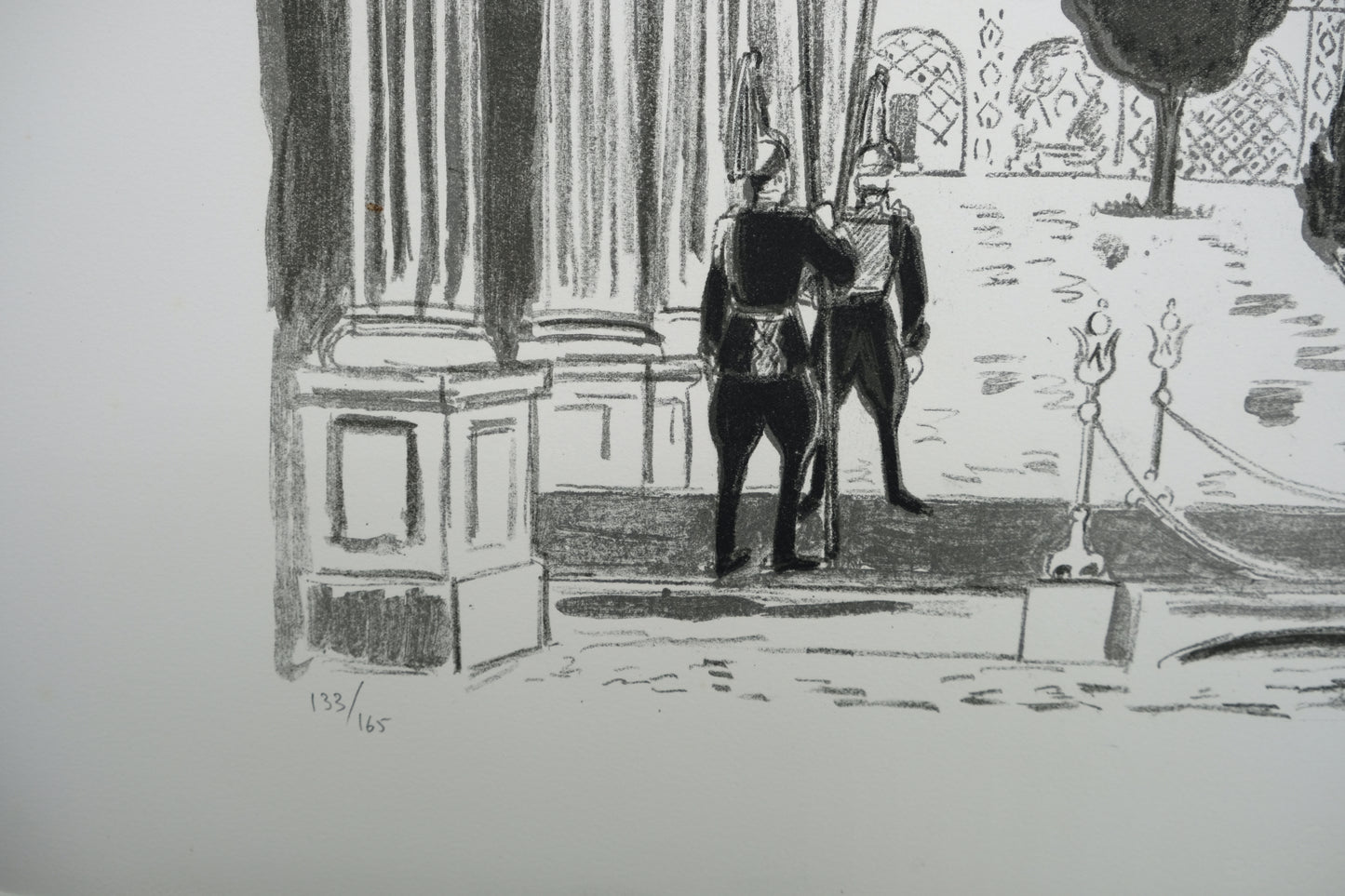 Yves BRAYER : L'entrée du Palais du Golestan - Lithographie originale signée