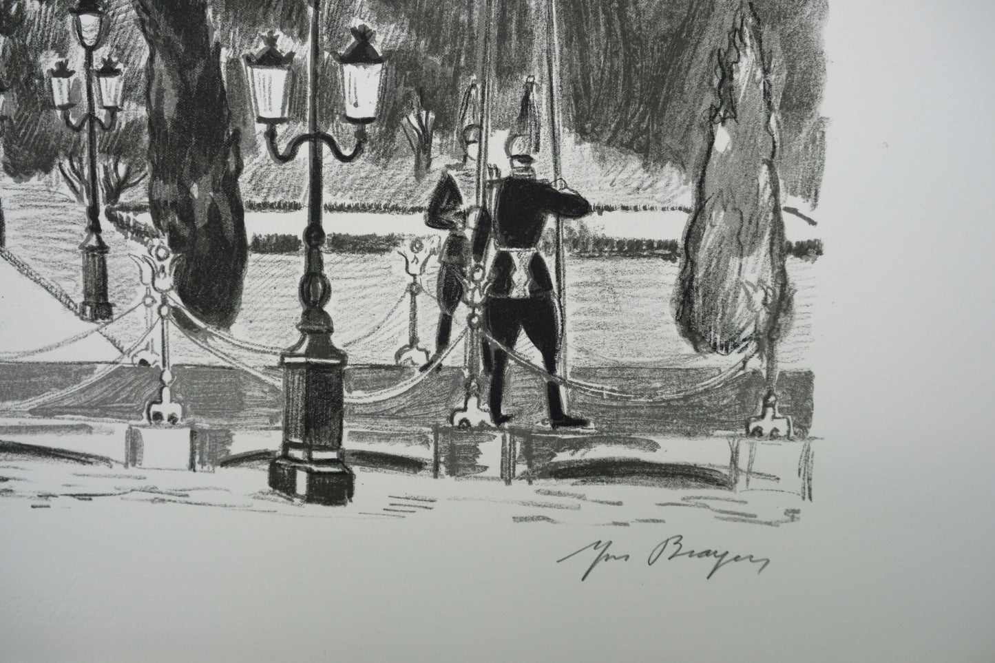 Yves BRAYER : L'entrée du Palais du Golestan - Lithographie originale signée