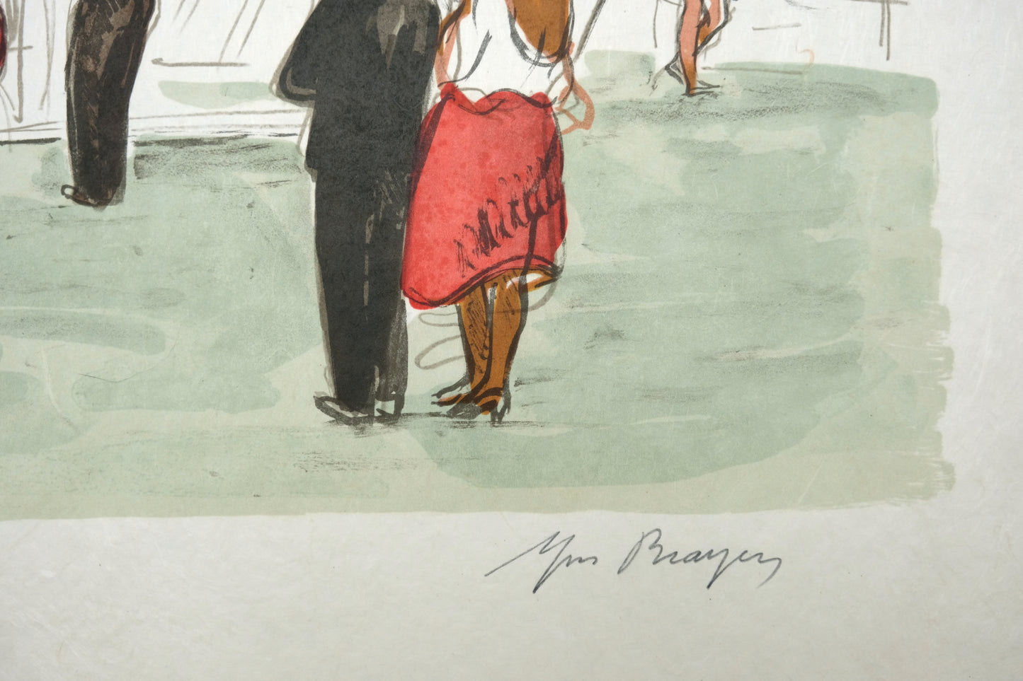 Yves BRAYER : La Corniche - Lithographie originale signée