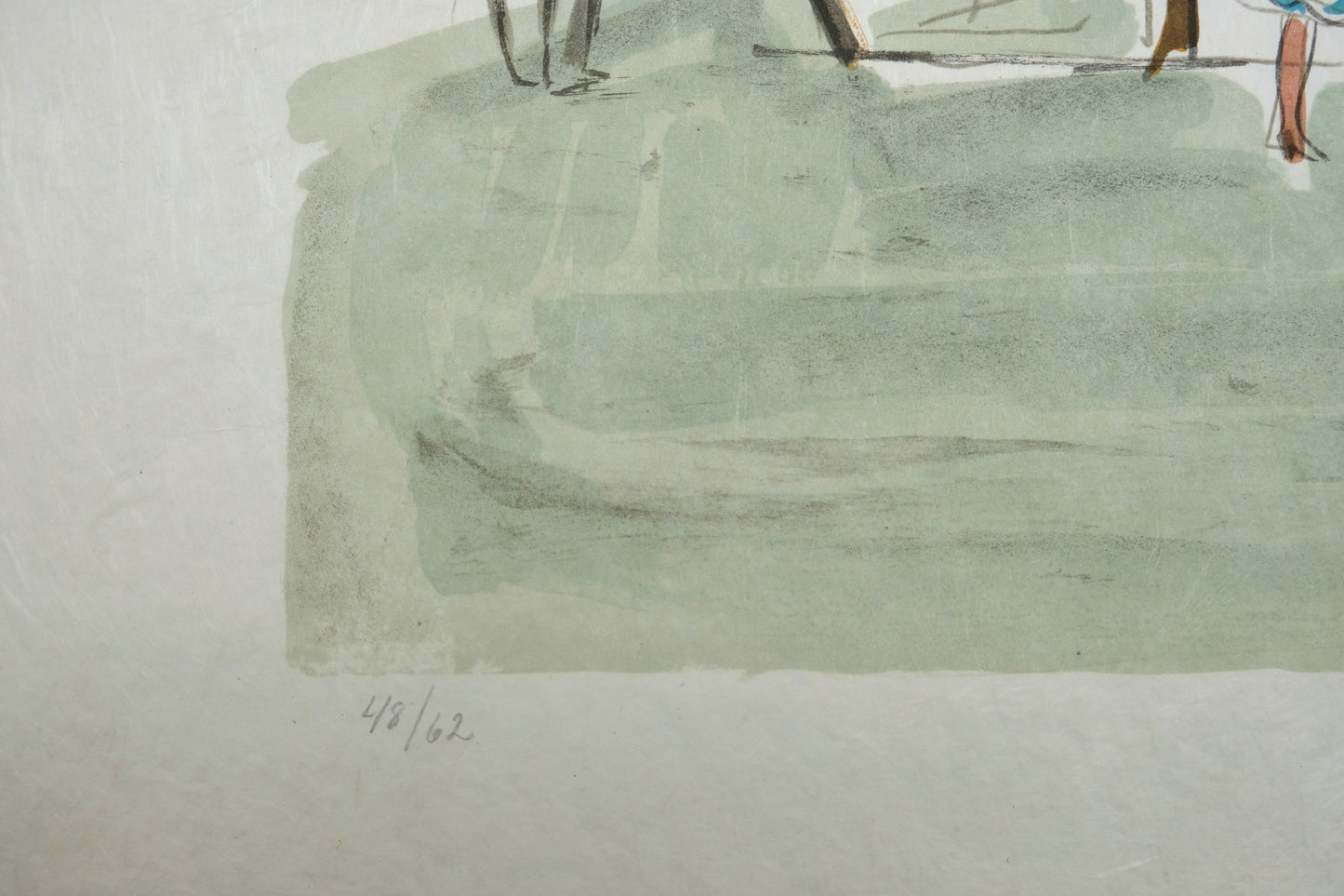Yves BRAYER : La Corniche - Lithographie originale signée