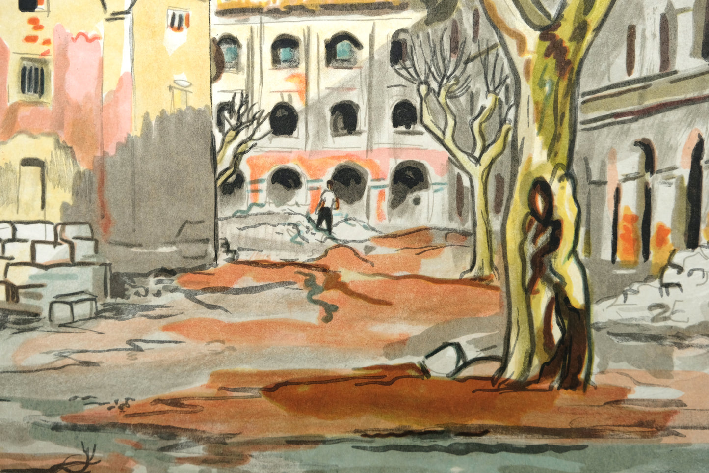 Yves BRAYER : La Vieille Charité - Lithographie originale signée
