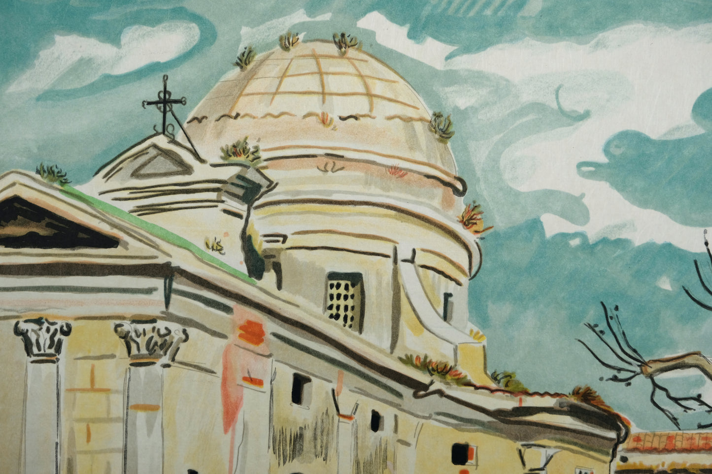 Yves BRAYER : La Vieille Charité - Lithographie originale signée
