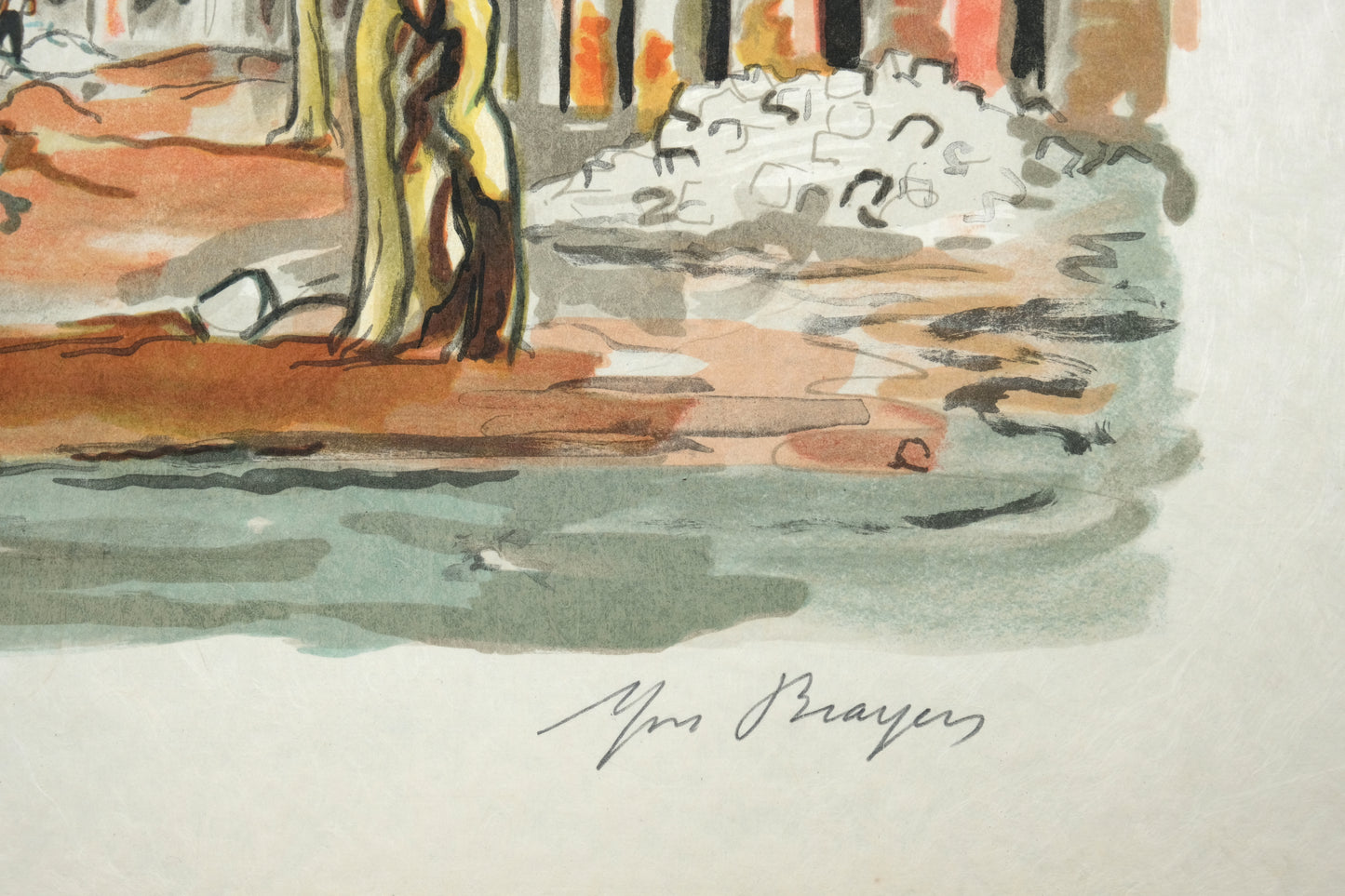 Yves BRAYER : La Vieille Charité - Lithographie originale signée