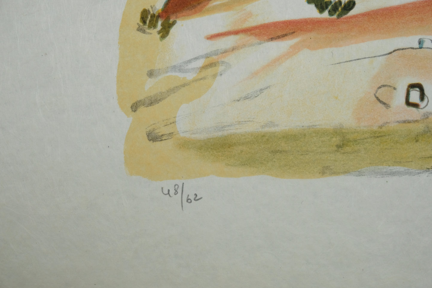 Yves BRAYER : Les fouilles de Massalia - Lithographie originale signée