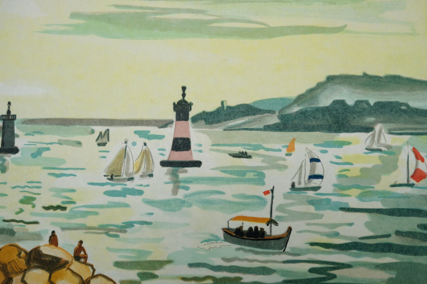 Yves BRAYER : Le château d'If - Lithographie originale signée