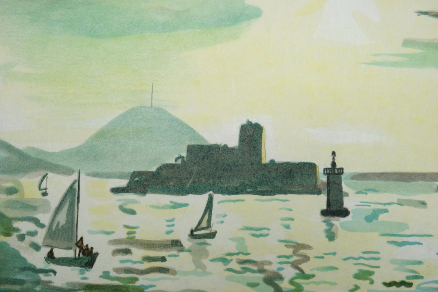 Yves BRAYER : Le château d'If - Lithographie originale signée