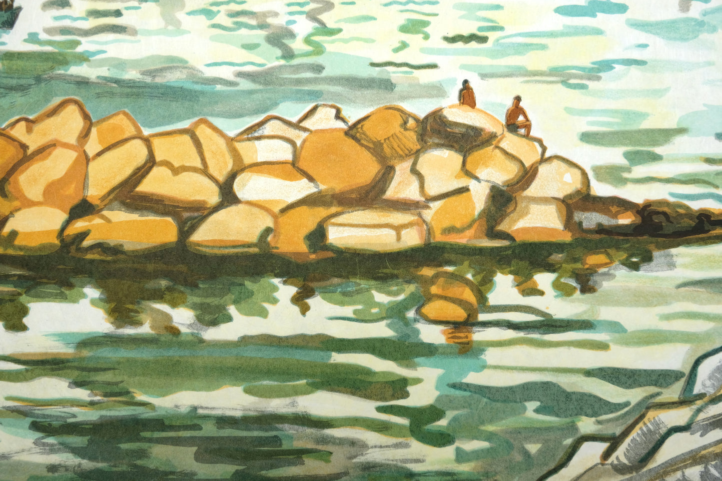 Yves BRAYER : Le château d'If - Lithographie originale signée