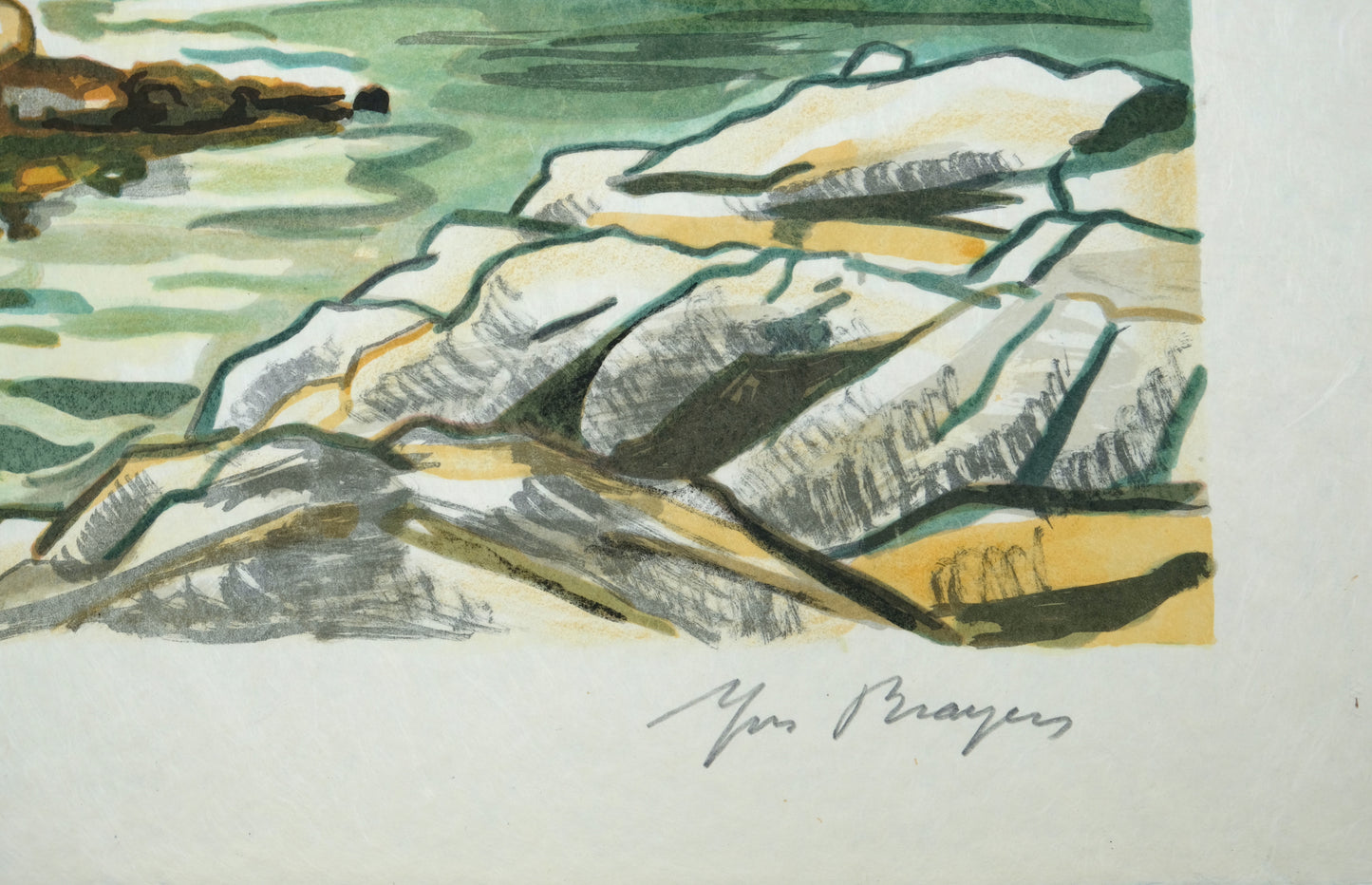 Yves BRAYER : Le château d'If - Lithographie originale signée