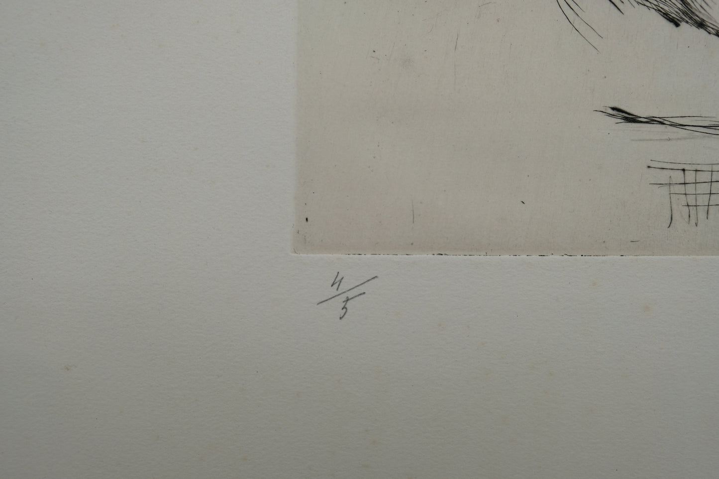 Yves BRAYER : Nu aux bras levés - Gravure originale signée