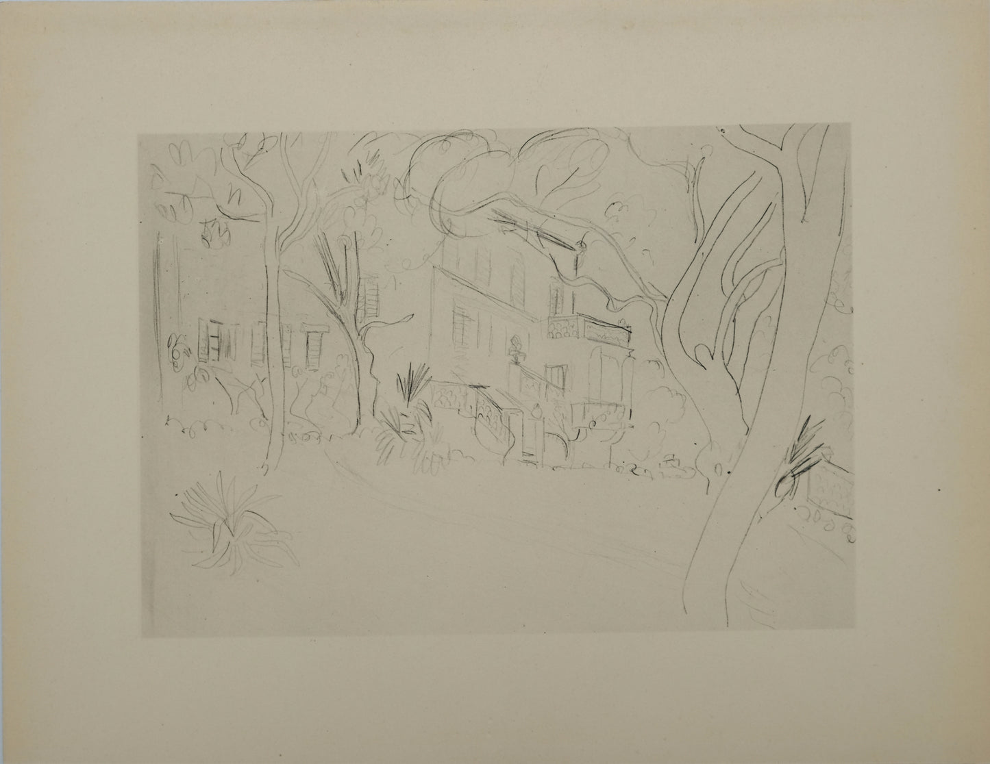 Henri MATISSE : L'entrée de la maison - Lithographie