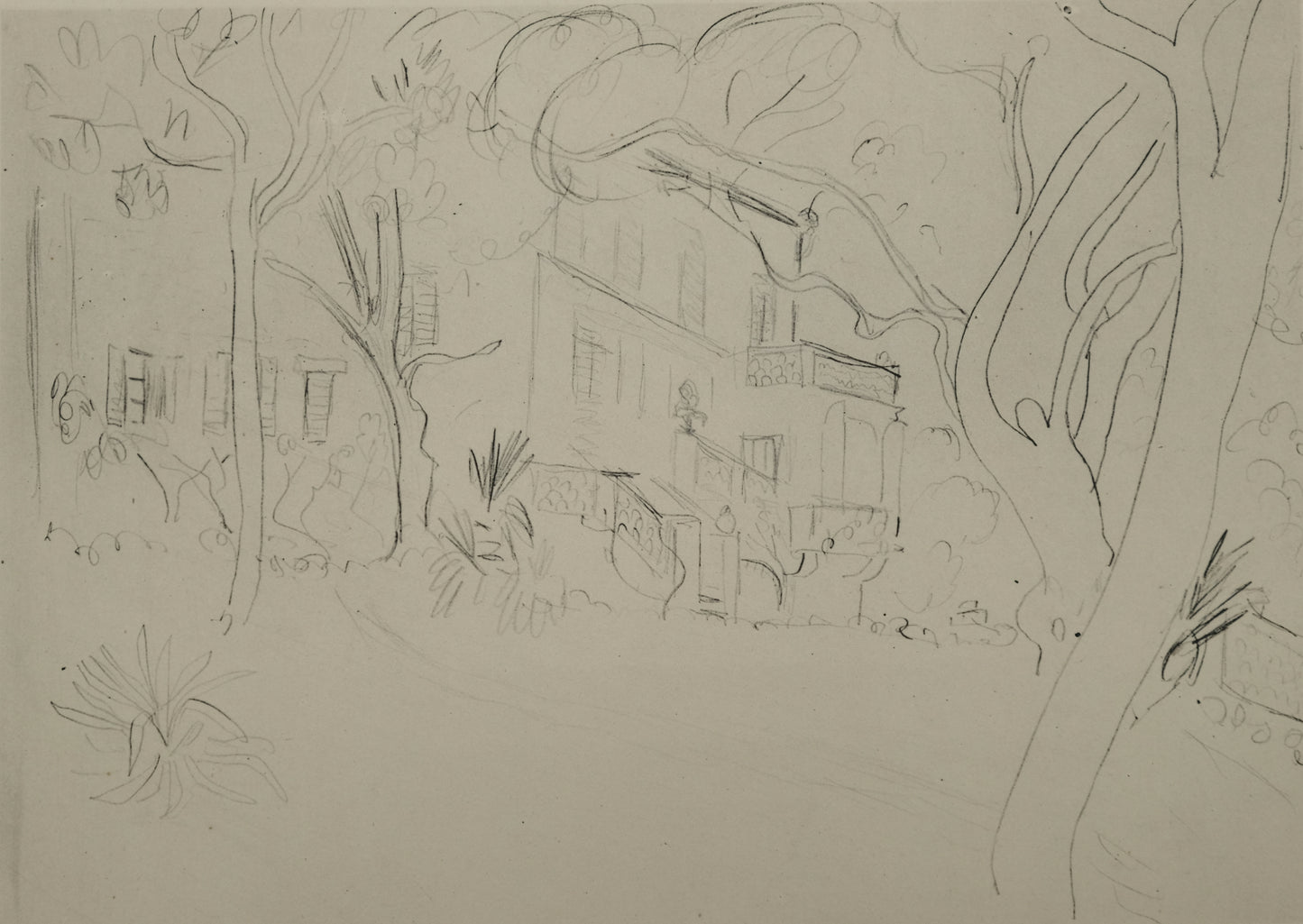 Henri MATISSE : L'entrée de la maison - Lithographie
