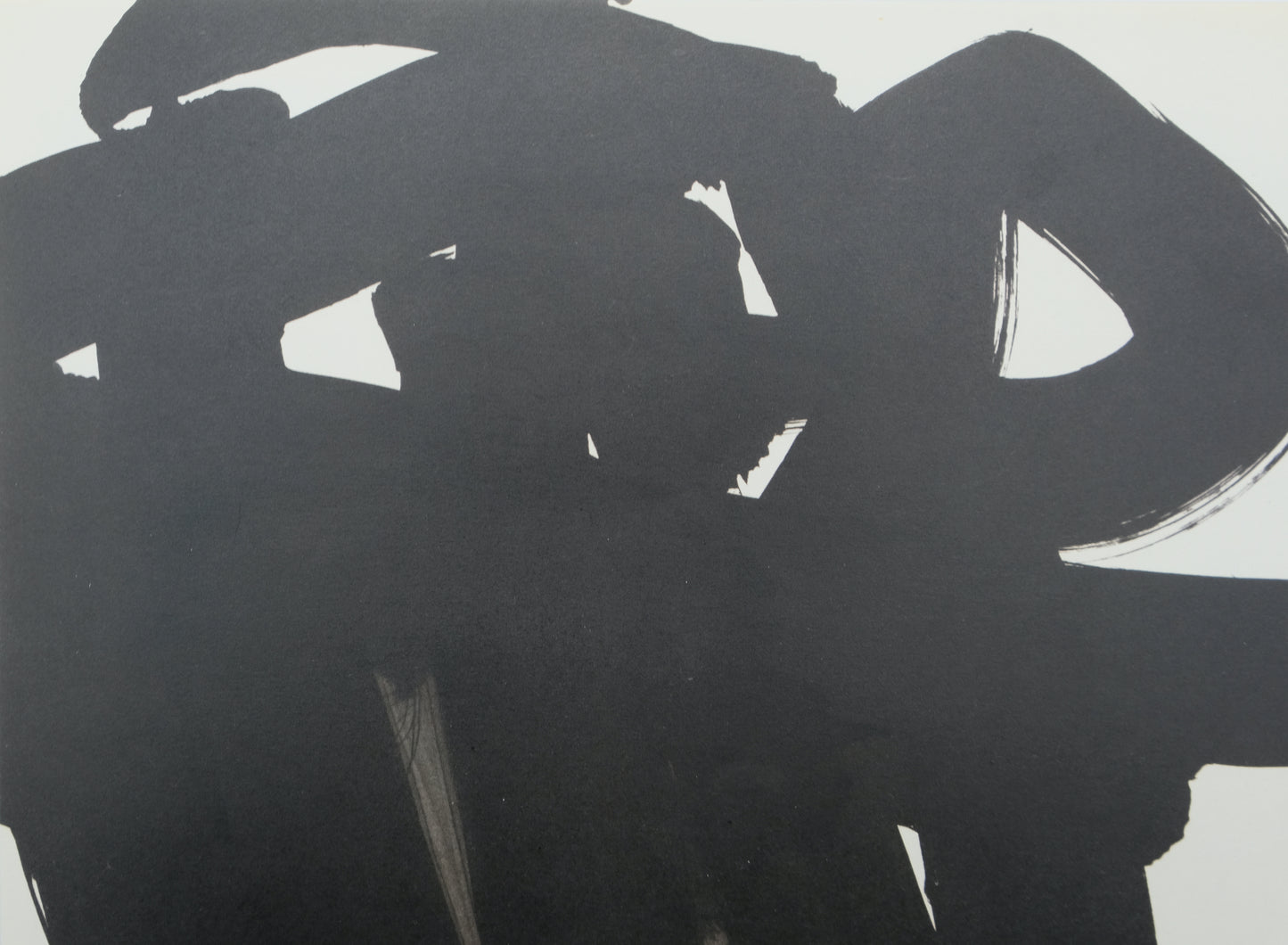 Pierre SOULAGES : Gouache, 1966 - Lithographie