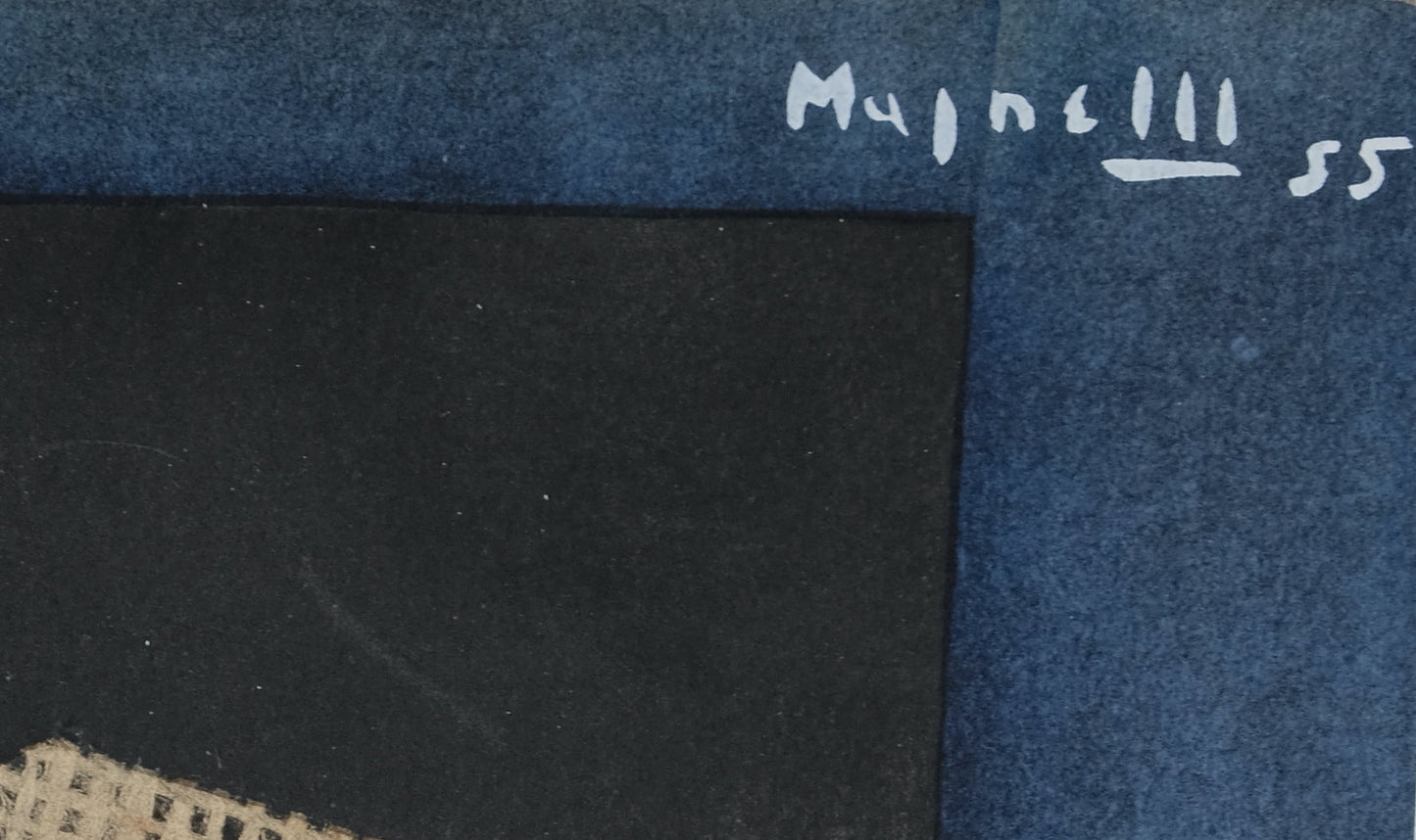 Alberto MAGNELLI : Composition abstraite - Pochoir original signé