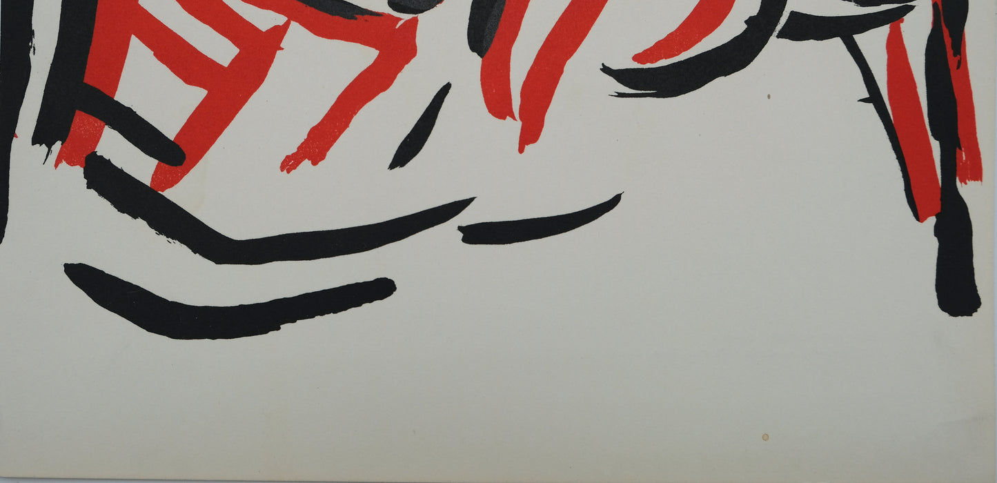 Marino MARINI : Cavalier - Lithographie originale