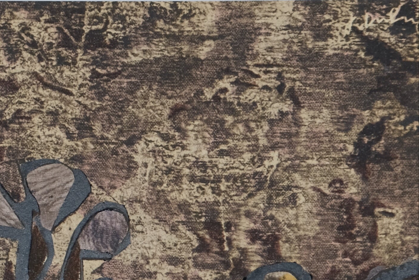 Jean DUBUFFET : Jardin de quite-vite - Pochoir original signé