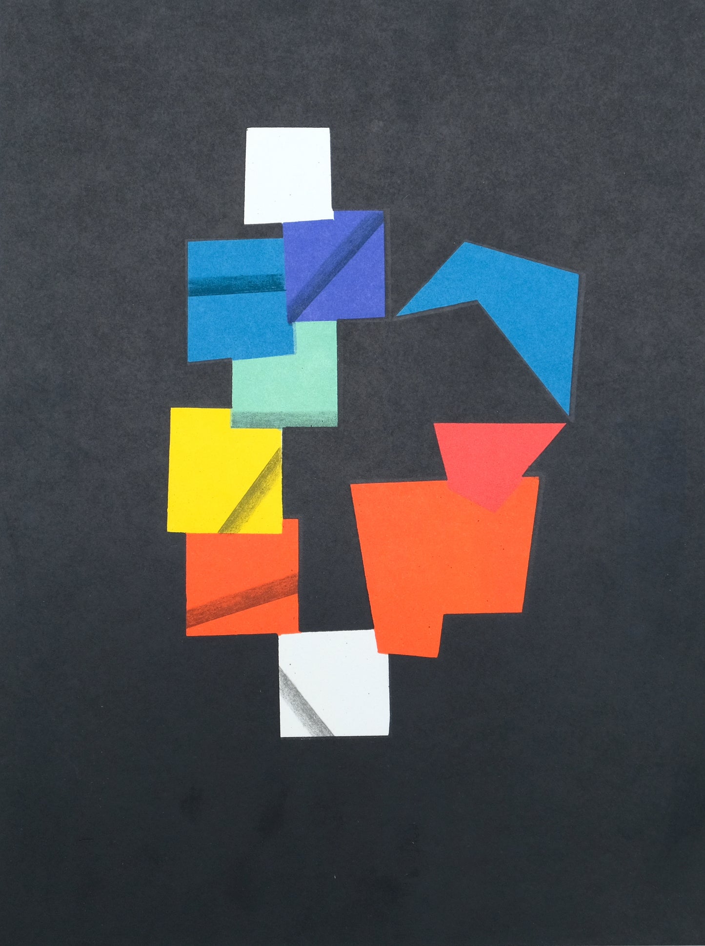 Yaacov AGAM : Composition en couleur - Lithographie originale