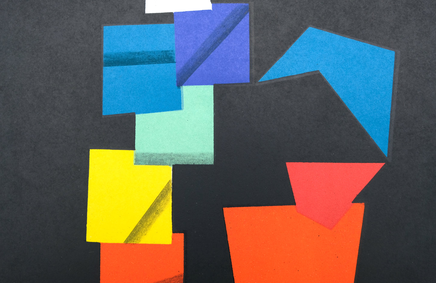Yaacov AGAM : Composition en couleur - Lithographie originale
