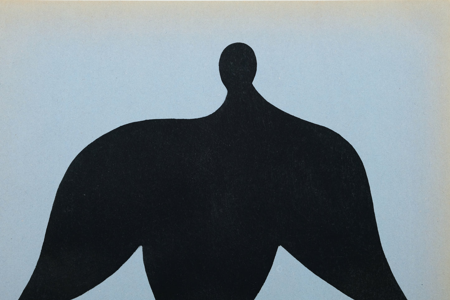 Jean ARP : Homme oiseau - Pochoir