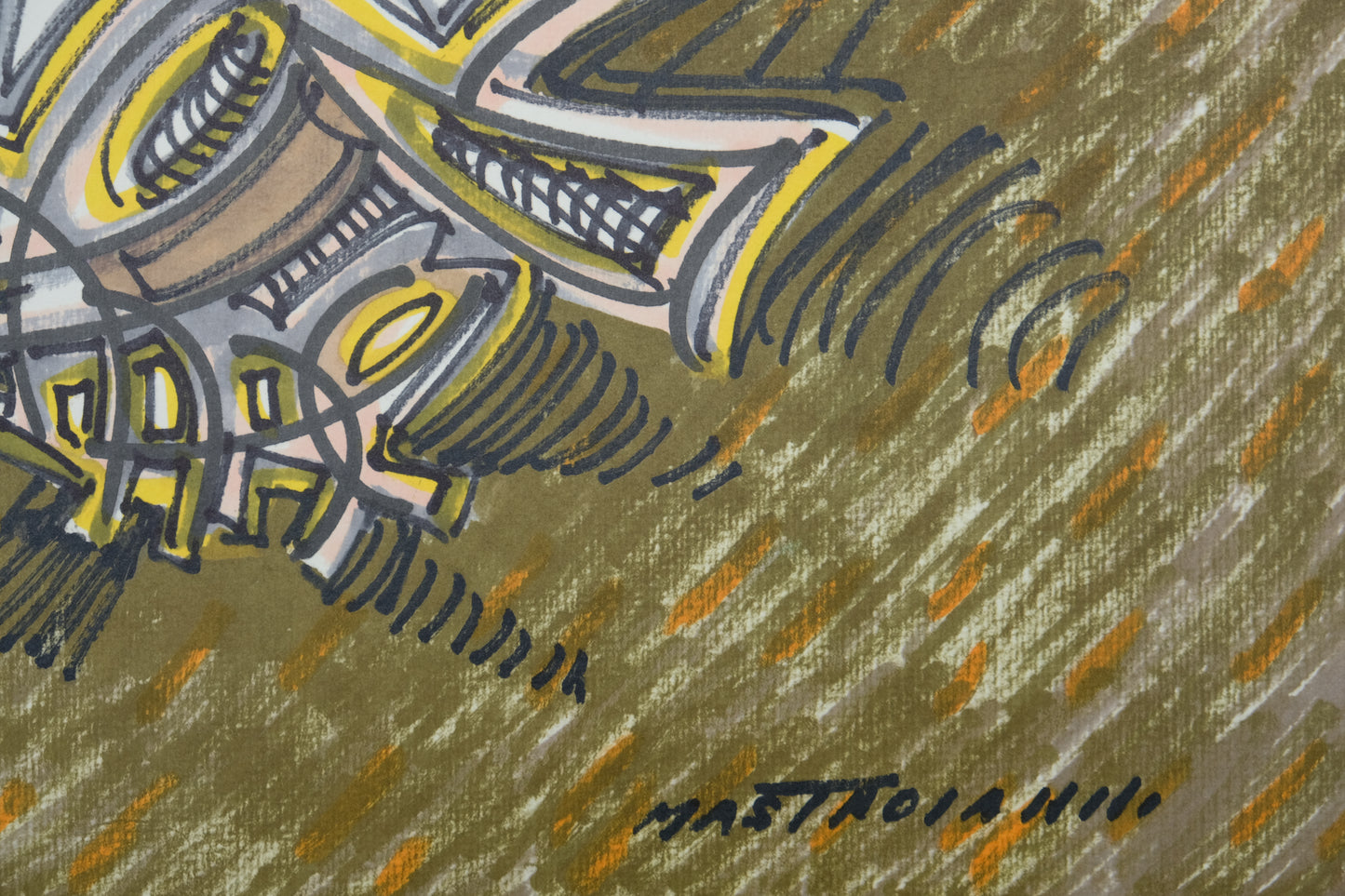 Umberto MASTROIANNI : Verseau - Lithographie signée