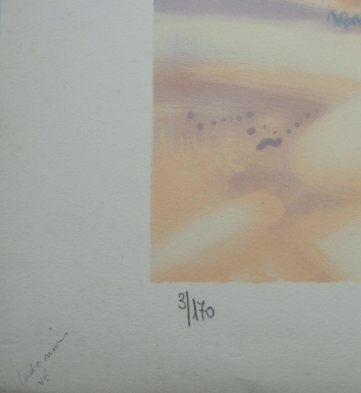 Daniel GELIS : Paysage de Provence - Lithographie originale signée